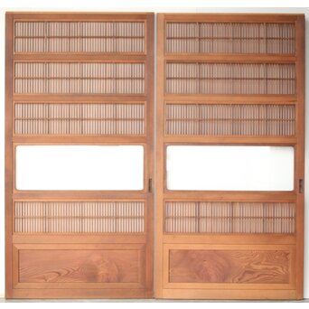 障子枠付 格子戸 4枚1組　L1108 AB　ウラ
