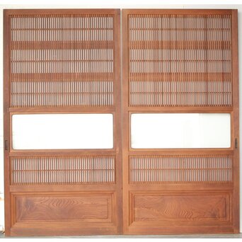 障子枠付 格子戸 4枚1組　L1108 CD　表