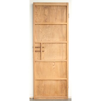 良杢目 一枚板杉の雪隠戸　B1054 ウラ