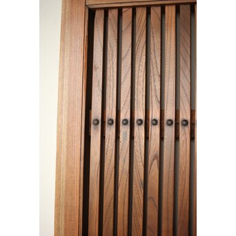 能登 総欅格子蔵戸　W125Y 