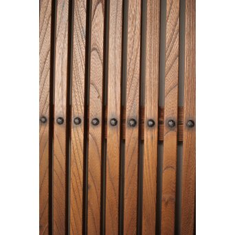 能登 総欅格子蔵戸　W125Y 