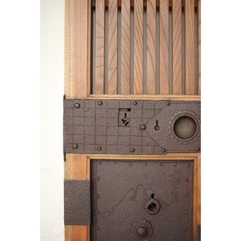 能登 総欅格子蔵戸　W125Y 