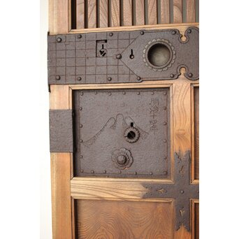 能登 総欅格子蔵戸　W125Y 