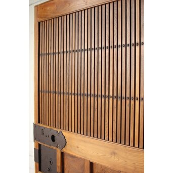 能登 総欅格子蔵戸　W125Y 