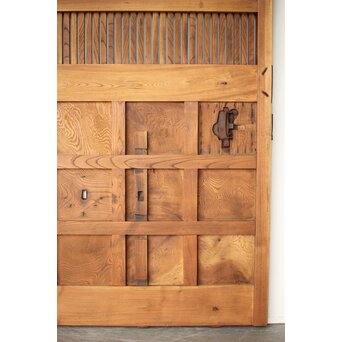 能登 総欅格子蔵戸　W125Y 