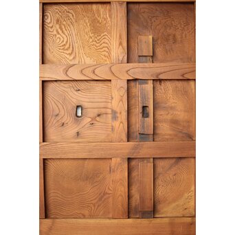 能登 総欅格子蔵戸　W125Y 