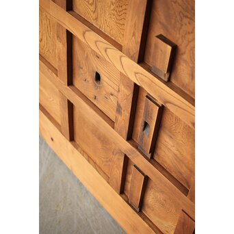 能登 総欅格子蔵戸　W125Y 