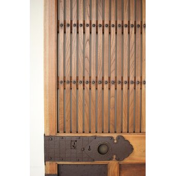 能登 総欅格子蔵戸　W125Y 