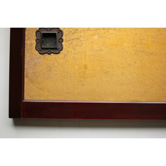 下村観山 金地水墨竹図 天袋引戸 4枚1組　Z450 