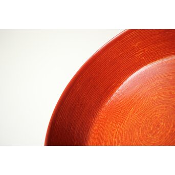 増村紀一郎 縄胎朱漆鉢 髹漆 人間国宝　Q345 