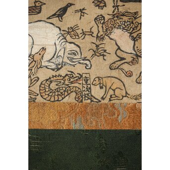 重次板 涅槃図 木版画　Z451 