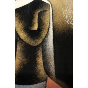 三谷吾一 月 漆額　Q346 