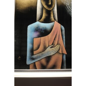 三谷吾一 月 漆額　Q346 