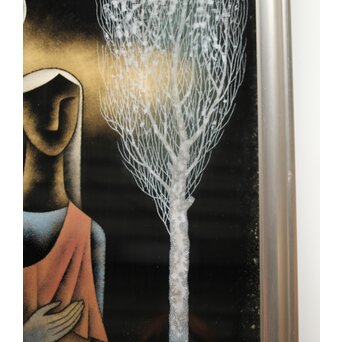 三谷吾一 月 漆額　Q346 