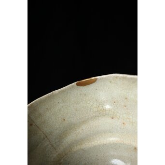 出雲焼 楽山窯 九代 長岡空味/長岡住右衛門 三つ割高台朝鮮茶碗　P434 