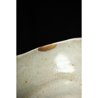 出雲焼 楽山窯 九代 長岡空味/長岡住右衛門 三つ割高台朝鮮茶碗　P434 