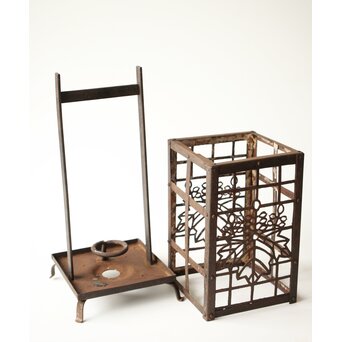 古鉄 桐紋行燈/灯籠　M386 