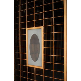 ガラス入 障子戸 6枚1組　F260 デザインガラス