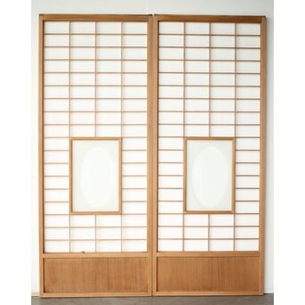 ガラス入 障子戸S 4枚1組　F261 AB　表　※全て同じような状態なので代表して