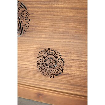 透かし欄間 2枚1組　R0369 色々な可愛らしい模様