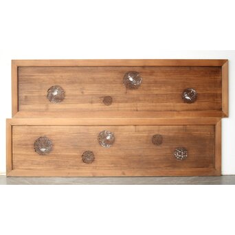 透かし欄間 2枚1組　R0369 ここから背面　両面仕様ですね