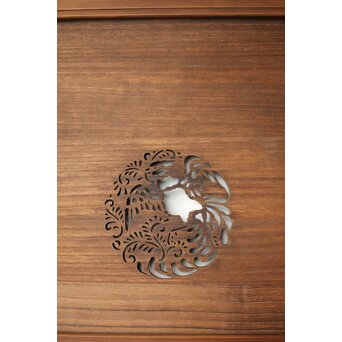 透かし欄間 2枚1組　R0369 残念ながら欠けあり