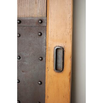 幅広 栗と鉄の蔵戸　W126YD 