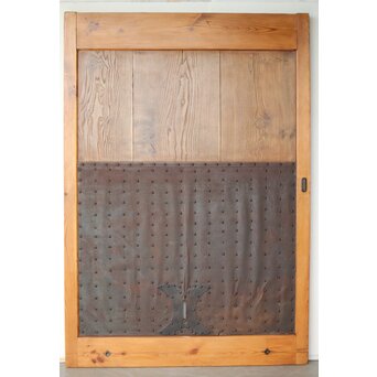 幅広 栗と鉄の蔵戸　W126YD