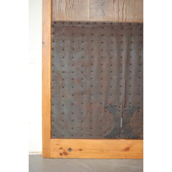 幅広 栗と鉄の蔵戸　W126YD 