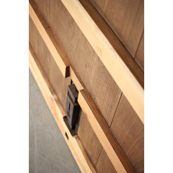 幅広 栗と鉄の蔵戸　W126YD 