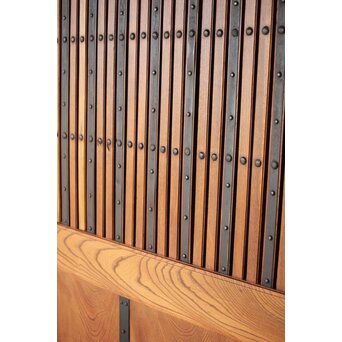 総欅 格子蔵戸　W127Y 