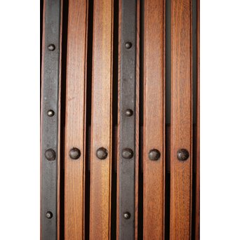 総欅 格子蔵戸　W127Y 