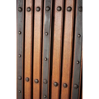 総欅 格子蔵戸　W127Y 