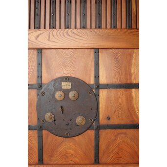 総欅 格子蔵戸　W127Y 