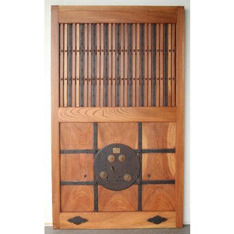 総欅 格子蔵戸　W127Y