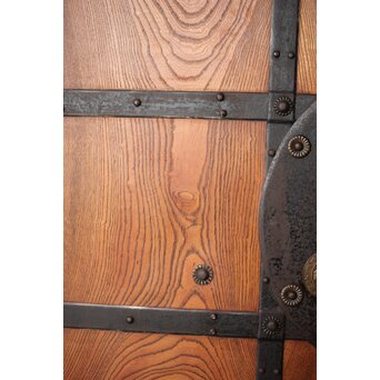 総欅 格子蔵戸　W127Y 