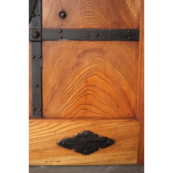 総欅 格子蔵戸　W127Y 