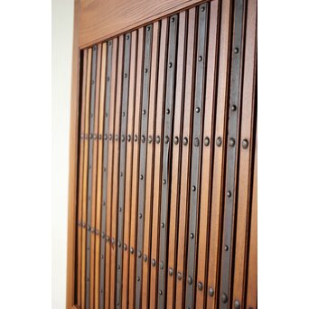 総欅 格子蔵戸　W127Y 