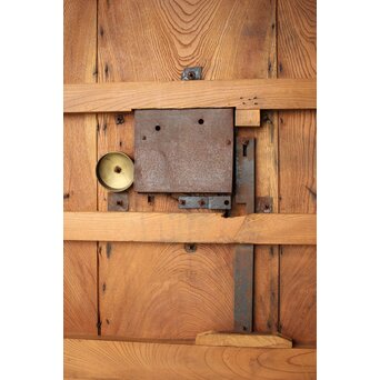 総欅 格子蔵戸　W127Y 