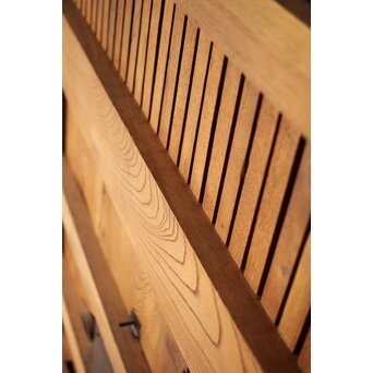 総欅 格子蔵戸　W127Y 