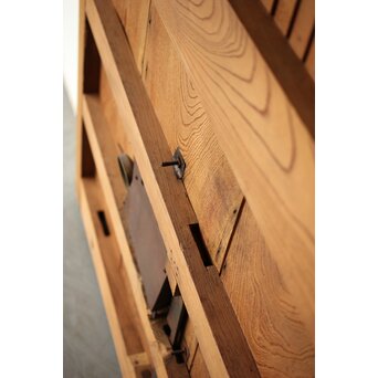 総欅 格子蔵戸　W127Y 