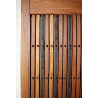 総欅 格子蔵戸　W127Y 