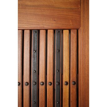 総欅 格子蔵戸　W127Y 