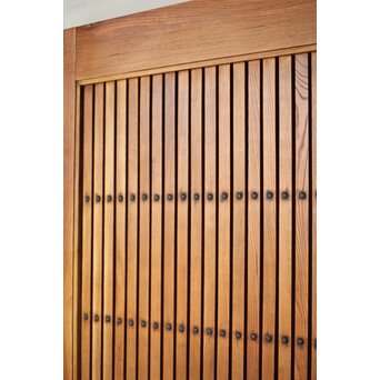 総欅巾着格子蔵戸　W128Y 