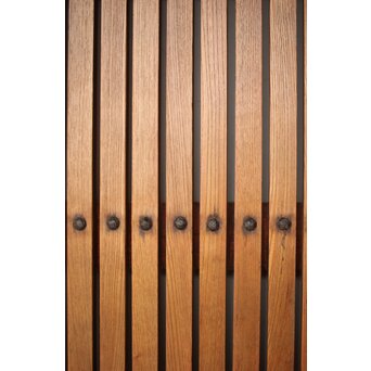 総欅巾着格子蔵戸　W128Y 