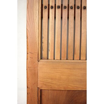 総欅巾着格子蔵戸　W128Y 