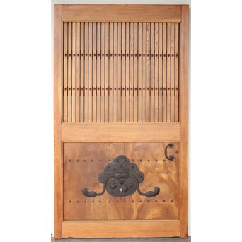 総欅巾着格子蔵戸　W128Y