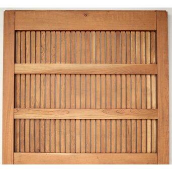 総欅巾着格子蔵戸　W128Y 