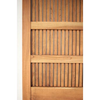 総欅巾着格子蔵戸　W128Y 