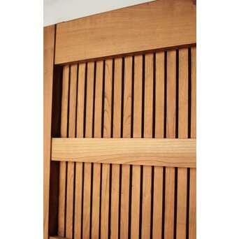 総欅巾着格子蔵戸　W128Y 